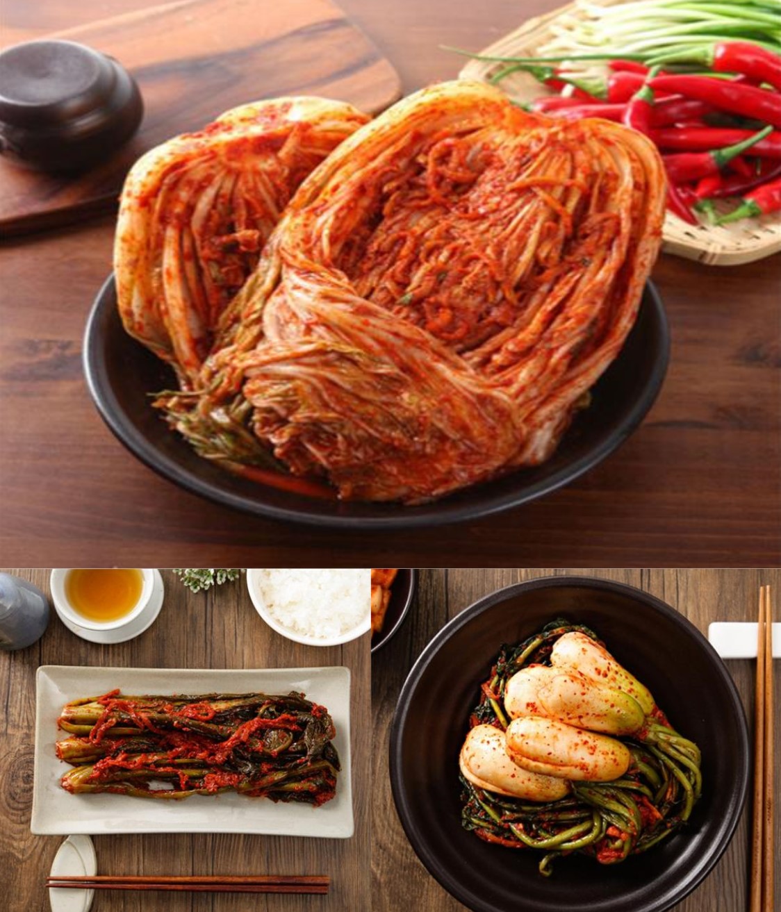 김치 선물세트(백김치 3kg, 키토산 배추김치2kg)